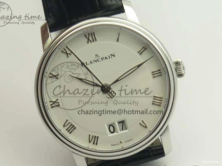 0305 SportInspired Villeret 6669 SS HG 1:1 Best Edition White Dial On Leather Strap V 8099